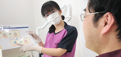 歯科衛生士が予防歯科を提供します